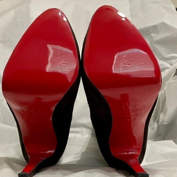 Christian Louboutin, Bianca Botta suede Veau velour knee high 140mm EU 38.5 - Picture 7 of 7